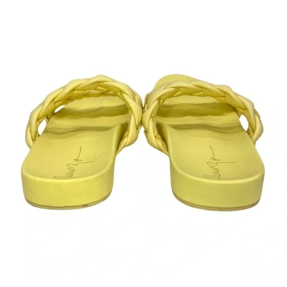 Rachel  Zoe Emilie Braided Sandals | Yellow | Size 11 - Picture 7 of 11